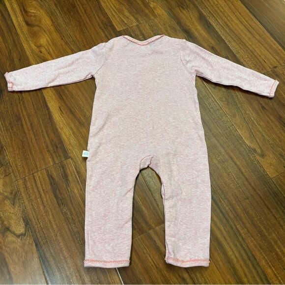 Albetta pink crochet unicorn long sleeve onesie jumpsuit - Picture 3 of 4